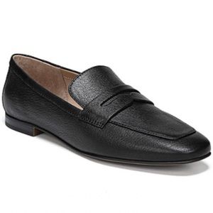 Anthropologie Black Leather Loafers Size 38